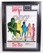JAMES BOND 007 DOCTOR WHO FILM POSTER & SIGNATURE