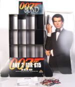 007 JAMES BOND VHS POINT OF SALE SHOP DISPLAY STAN