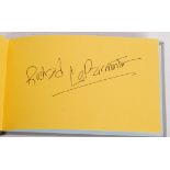 AUTOGRAPH BOOK - ACTORS, SINGERS, THEATRE ETC