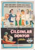 RARE CARRY ON AGAIN DOCTOR 1969 TURKISH ONE SHEET