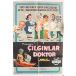 RARE CARRY ON AGAIN DOCTOR 1969 TURKISH ONE SHEET