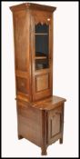 A 19th century French pedestal country oak library