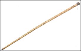 A 19th century nautical walking stick cane of shar