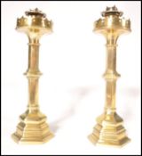 A pair of believed Pugin 19th century Victorian he