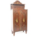 A 19th century painted mahogany chiffonier side ca