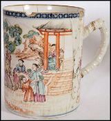 A 19th century Chinese export porcelain mug being