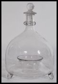 A 19th century Victorian antique glass fly catcher