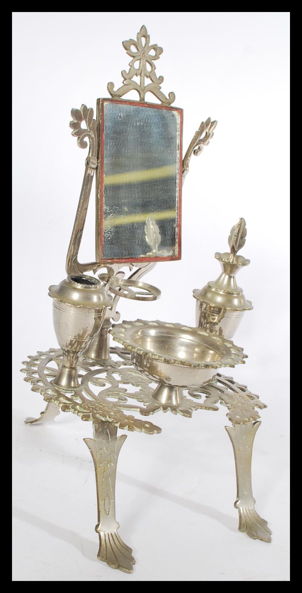 An apprentice piece silver plated dressing table i - Image 4 of 5