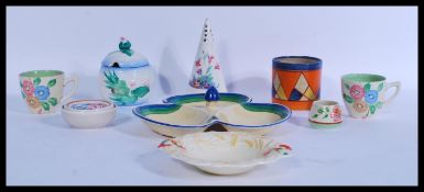 A group of Clarice Cliff and related ceramics to i