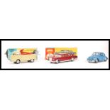 A group of 2x original vintage boxed Corgi diecast scale model cars to include a Volkswagen