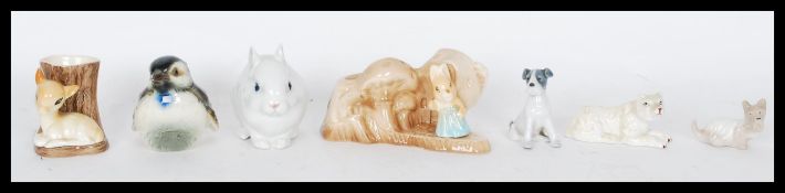 A Royal Copenhagen figurine of a white rabbit no.