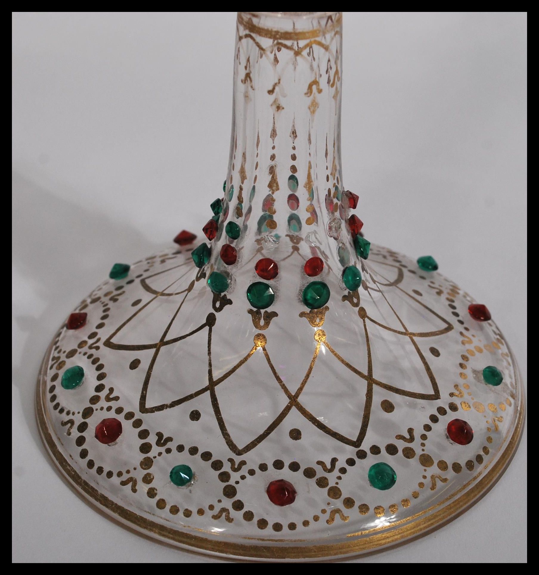 A good 19th Century collection of Czech Bohemian glass in the manner of Moser, to include a stunning - Image 3 of 7