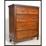 A 19th century Victorian mahogany two over three c