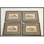 A group of four 19th century Lithograph prints of