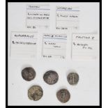 A group of five Roman silver coins to include Elga