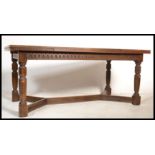 A large Jaycee Jacobean revival extending oak refe