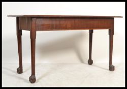 An Edwardian style  mahogany inlaid console table