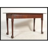 An Edwardian style  mahogany inlaid console table