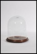 A 19th century Victorian glass taxidermy / clock d