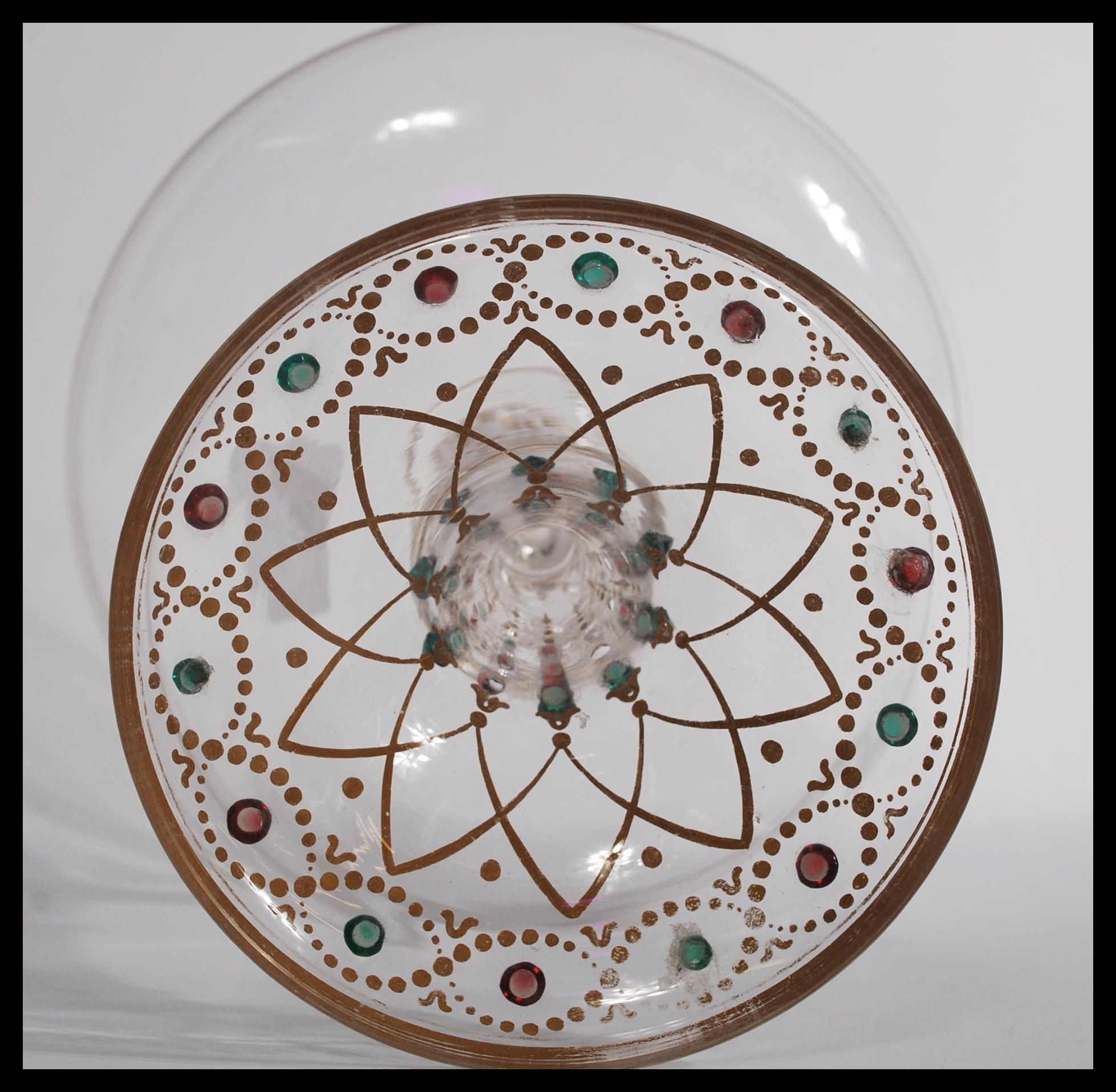 A good 19th Century collection of Czech Bohemian glass in the manner of Moser, to include a stunning - Image 4 of 7