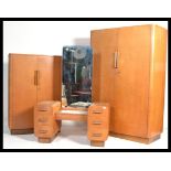 A 1930's Art Deco Czech 3 piece bedroom suite in o