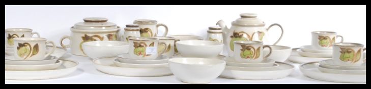 A vintage 20th century stoneware dinner service in