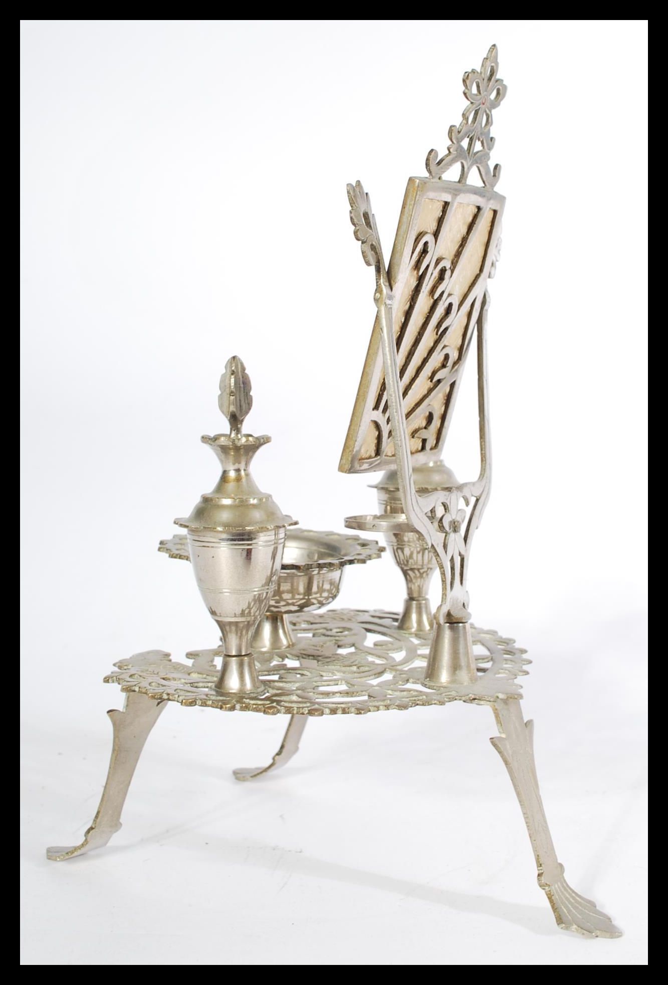 An apprentice piece silver plated dressing table i - Image 2 of 5