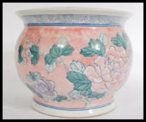 An early 20th century Chinese large brush pot / ja