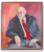 Stella Carton-Kelly - ' Ted ' - A 20th century framed oil on board portrait study by Hereford artist