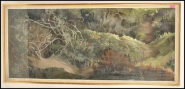 Dick Boulton ( Artist & Sculptor ) - ' Rabbit hole in the Gorse ' - A 20th Century pastel on
