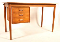 Arne Vodder - H. Sigh & Sons - A 1960's mid 20th Century teak wood Danish writing desk, with label