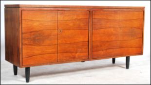 A superb mid century Danish manner teak wood sideboard in the manner of O. Bank Larsen -  for