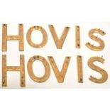 Hovis - An early to mid 20th Century Bakers Shop advertising sign for Hovis. Constructed from wood