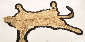 Taxidermy Interest - A 19th Century / early 20th Century taxidermy complete leopard skin rug with