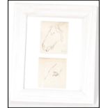 Keith Vaughan 1912 - 1977 - An original framed and glazed pen and ink sketch of Horse Studies taken