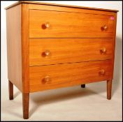 Gordon Russell Of Broadway - An original 20th Century retro vintage walnut chest of drawers having a
