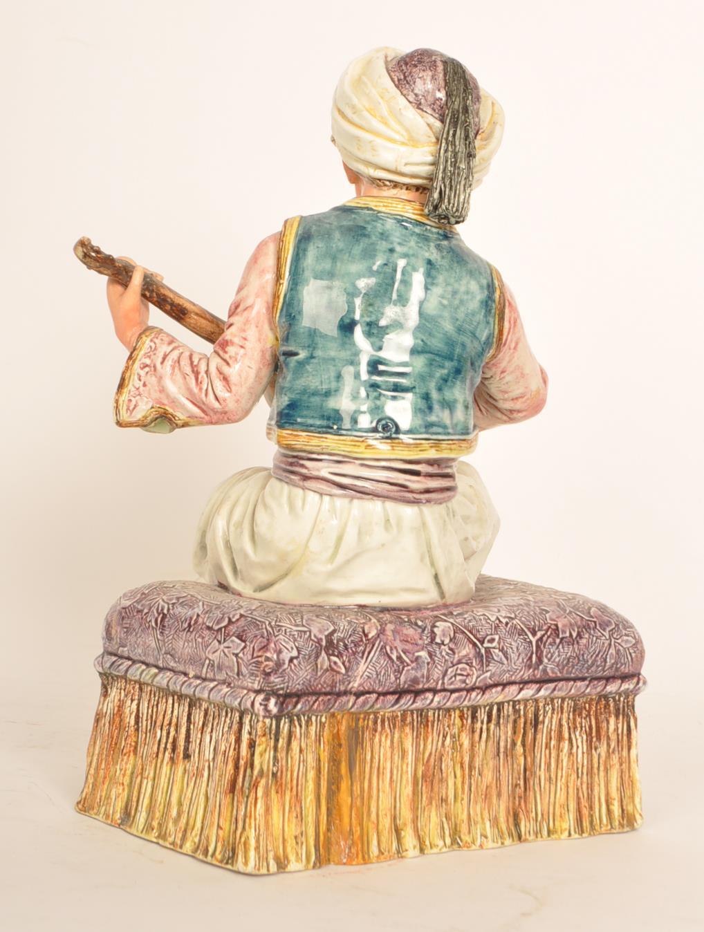 A 19th century Capodimonte Majolica figurine of a - Image 3 of 6