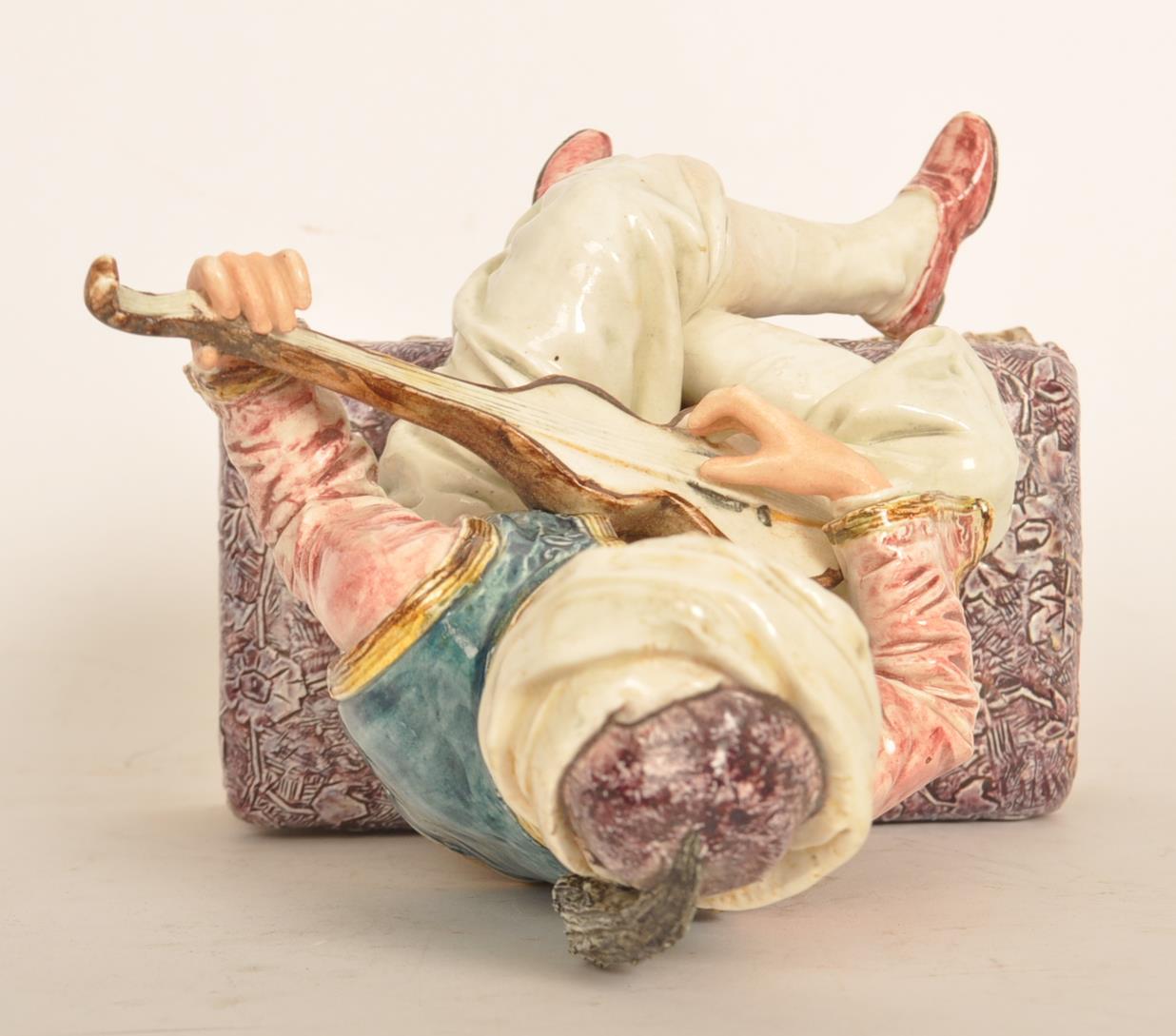 A 19th century Capodimonte Majolica figurine of a - Image 5 of 6