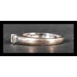 A hallmarked 18ct white gold and diamond ring set