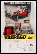 An original vintage Burago Jaguar SS 100 Targa Flo