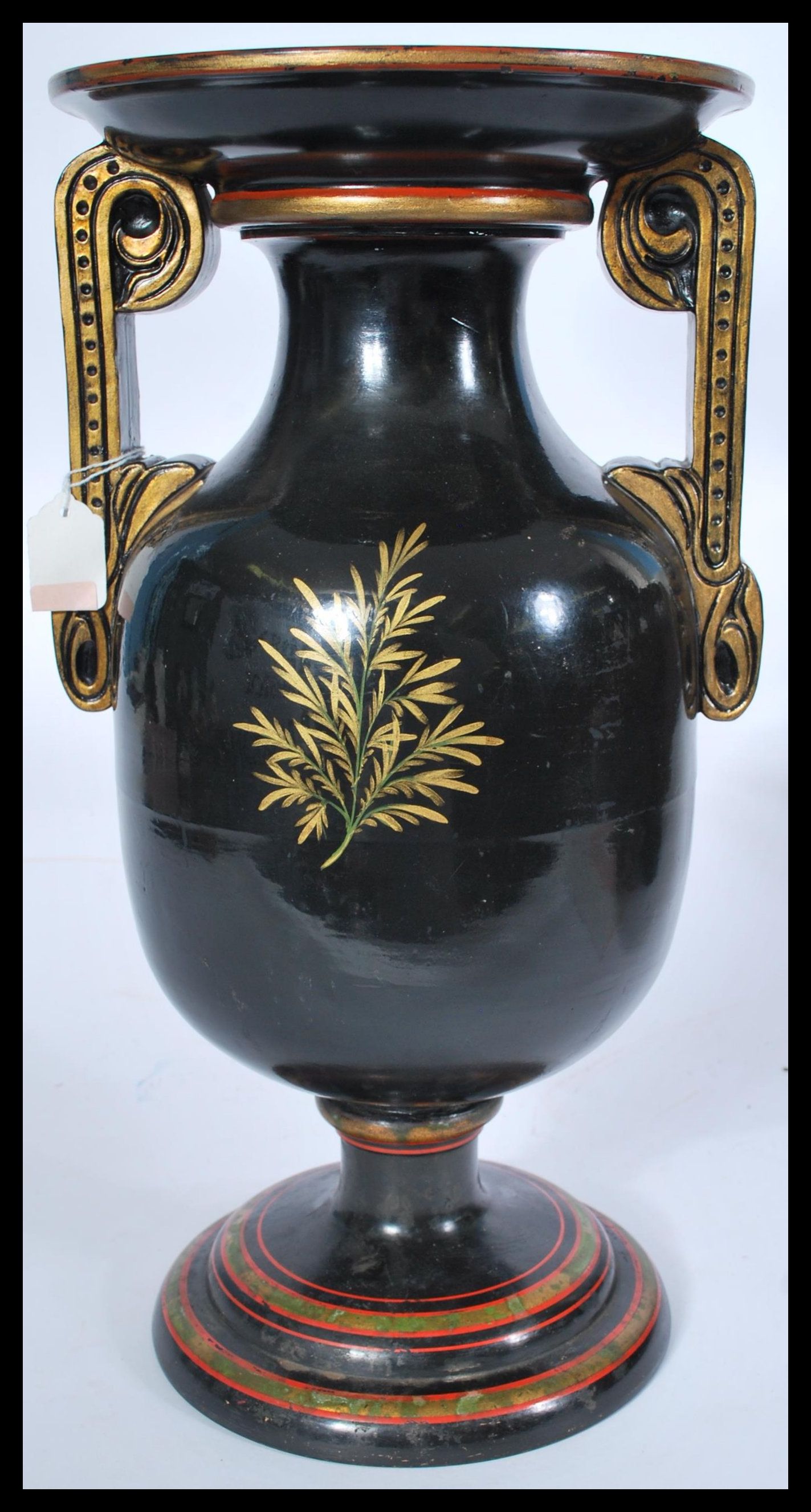 An early 20th century Chinese / Chinoserie black l - Image 4 of 6