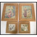 A good collection of 19th century Victorian framed