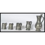 A group of 18th / 19th century pewter to include a