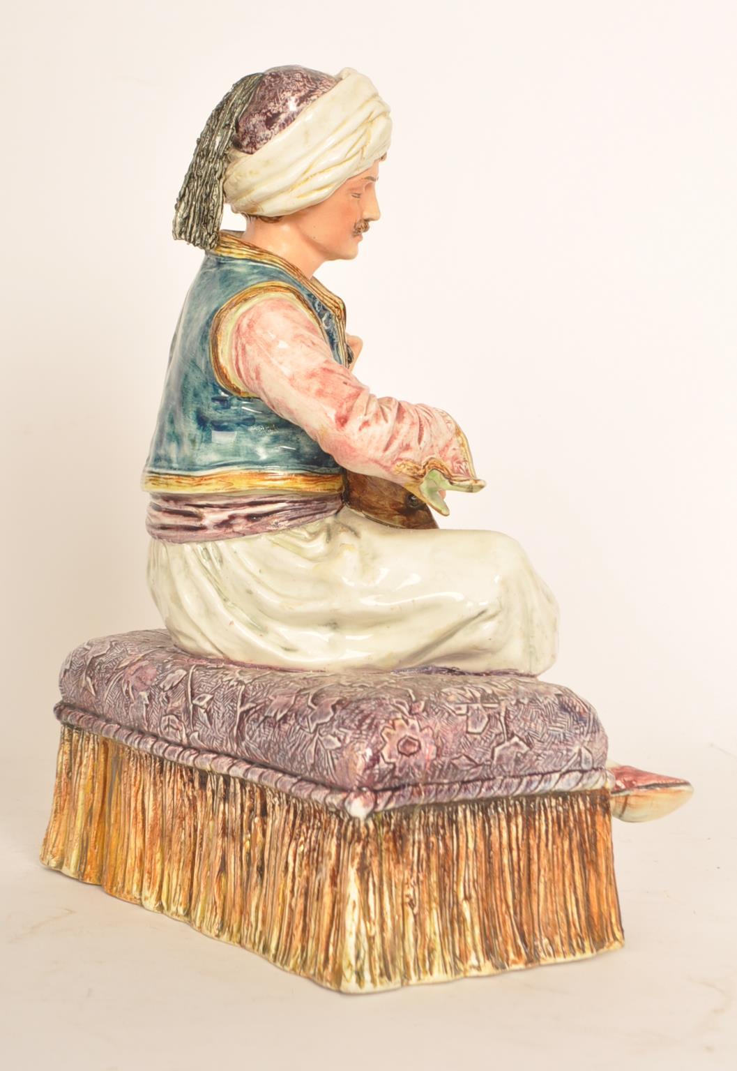 A 19th century Capodimonte Majolica figurine of a - Image 4 of 6