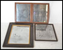 A group of four vintage early 20th century mirrors