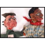 A pair of 1920's antique vintage paper mache handm