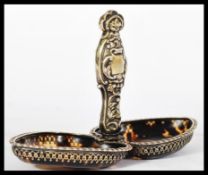 A 19th century Victorian silver and tortoiseshell