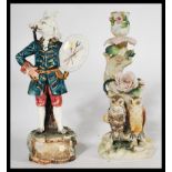 Two 19th century Victorian ceramic figurines to in