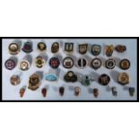 A good collection of vintage enamel badges to incl