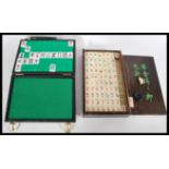 Two Chinese Mahjong sets one being an early 20th c